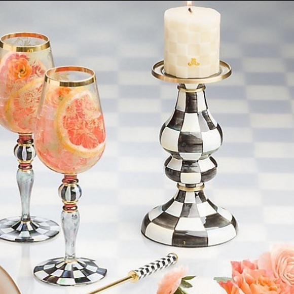 MacKenzieChilds Accents Nwt Mackenziechilds Courtly Check Candle